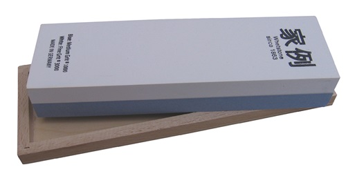 Abziehstein L200xB60xH30mm im Holzkasten MÜLLER