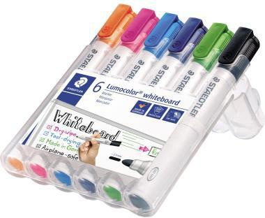 STAEDTLER Whiteboardmarker Lumocolor 351 WP6-1 sort. 6 St/Pack
