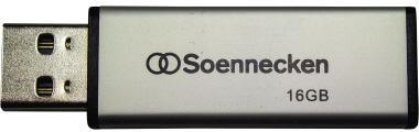 Soennecken USB-Stick 71613 2.0 16GB schwarz/silber