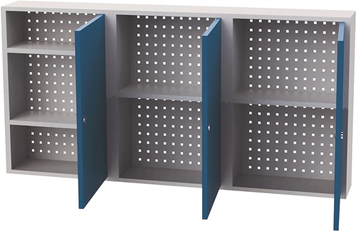 Hängeschrank H750xB1500xT200 mm Vollblechtüren Stahlblech BEDRUNKA+HIRTH