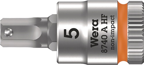 Steckschlüsseleinsatz 8740 A HF 1/4 Zoll SW 5mm L.28mm WERA