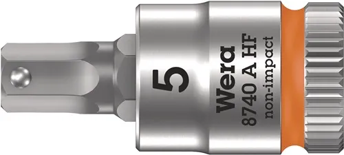 Steckschlüsseleinsatz 8740 A HF 1/4 Zoll SW 5mm L.28mm WERA