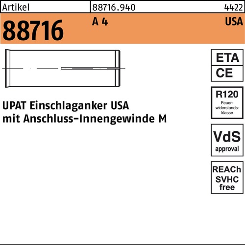 Einschlaganker R 88716 UPAT