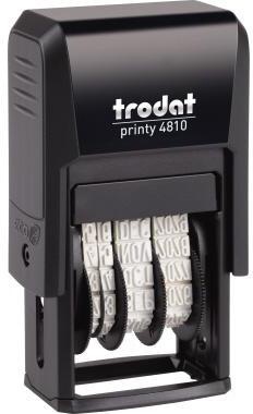 trodat Datumstempel Printy Dater 4810 70381 20x3,8mm grau/schwarz