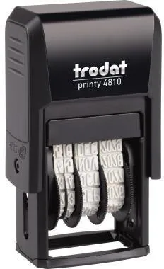 trodat Datumstempel Printy Dater 4810 70381 20x3,8mm grau/schwarz