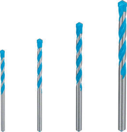 Bosch Bohrersatz EXPERT MultiConstruction CYL-9 4tlg. D.4-8mm Arbeits-L.40-80mm