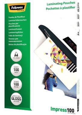 Fellowes Laminierfolie Impress 100 5351111 DIN A4 tr 100 St./Pack.