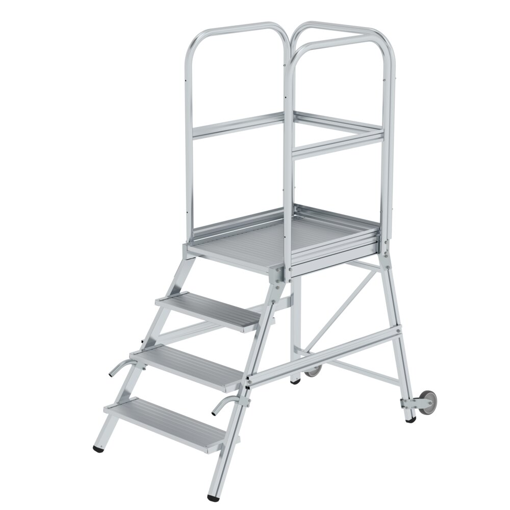 MUNK Podesttreppe mit Rollen und Griffen