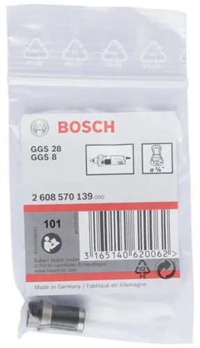 Bosch Spannzange D.1/8Zoll o.Spannmutter f.GGS 8C/28/C/CE/LC/LCE/LPC Prof.