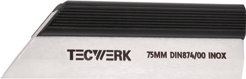 TECWERK Haarlineal DIN 874/00 L.100mm Spezialstahl Q.23x5mm 