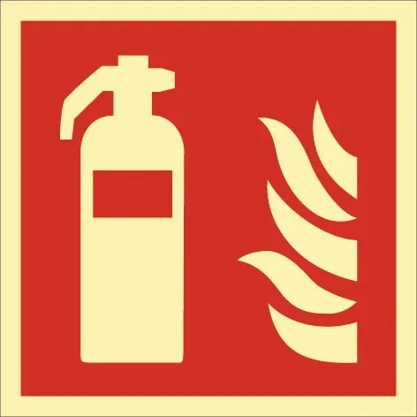 Brandschutzzeichen DIN EN ISO 7010 L148xB148mm Feuerlöscher Ku.
