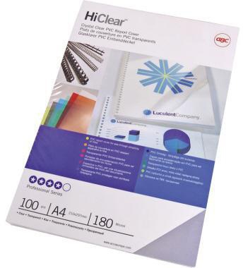 GBC Einbanddeckel ClearView CE013080E DIN A4 PVC 100 St./Pack.