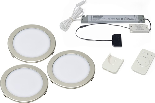 Einbauleuchtenset Moonlight emotion Emotion 12 V 3,6 W Rahmenfarbe VA L&S