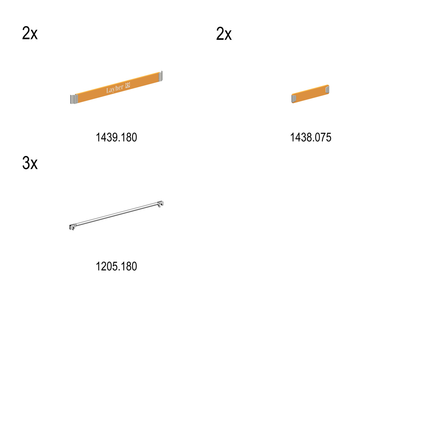 Layher Fahrgerüst Nachrüst-Set 1406200 auf 1406210 Typ: 1400034