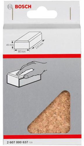 Bosch Handschleifklotz Blatt-LxB 80x120mm Kork kleine Ausf. 