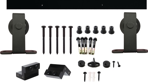 Schiebesyst.450100 100kg 2000mm schwarz HLT 38-40mm Kompletts.