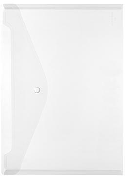 Herlitz Dokumententasche 10657930 DIN A4 Druckknopf PP glasklar
