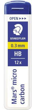 STAEDTLER Feinmine Mars micro carbon 250 03-HB 0,3mm 12 St./Pack.