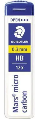STAEDTLER Feinmine Mars micro carbon 250 03-HB 0,3mm 12 St./Pack.