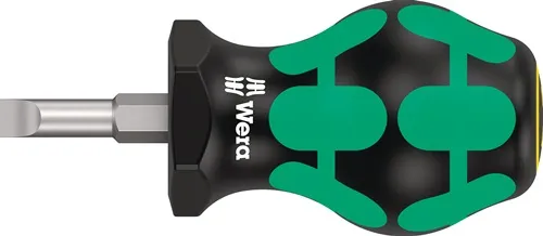 Schraubendreher 335 Stubby Schneiden-B.5,5mm Kl.-L.24,5mm 2K-Griff Rundkl.WERA