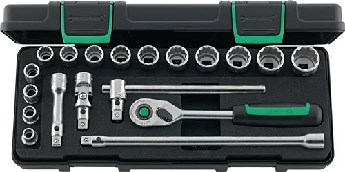 Steckschlüsselsatz 45/14/5i QR 19-tlg.3/8 Zoll SW 8-22mm Z.80 12KT STAHLWILLE