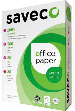 Saveco Kopierpapier Green Label 100000004 A4 80g ISO 80 500Bl.