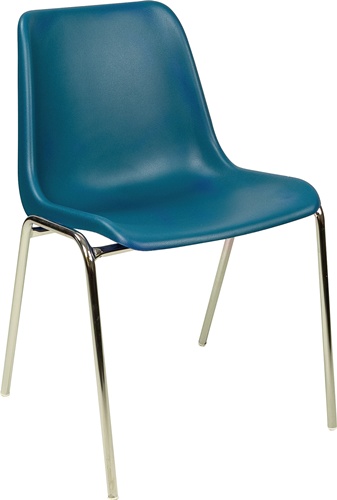 Stapelstuhl taubenblau STA verchr.o.Armlehnen St.BMV