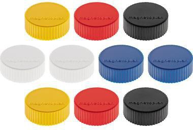 magnetoplan Magnet Discofix Magnum 1660010 34mm sortiert 10 St./Pack.