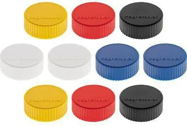 magnetoplan Magnet Discofix Magnum 1660010 34mm sortiert 10 St./Pack.
