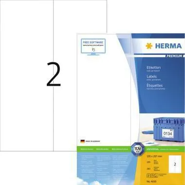 HERMA Etikett Premium 4658 105x297mm weiß 200 St./Pack.