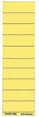 Leitz Beschriftungsschild 19010015 blanko 4zeilig gelb 100 St./Pack.