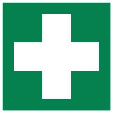 Hinweisschild Erste Hilfe langnachleuchtend sk 200x200mm PVC