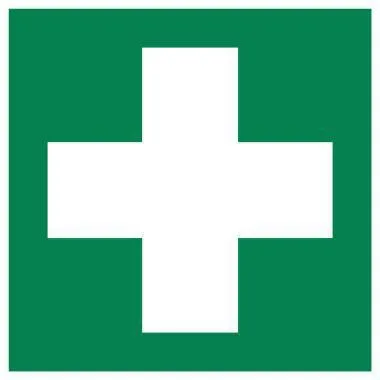 Hinweisschild Erste Hilfe langnachleuchtend sk 200x200mm PVC