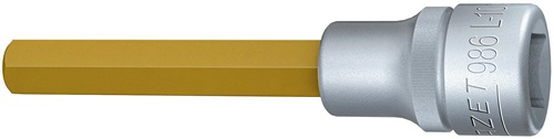 Steckschlüsseleinsatz 986L-10 1/2 Zoll Innen-6-kant SW 10mm L.100mm HAZET