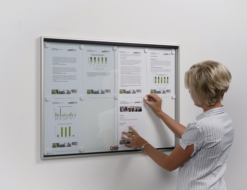 Schiebetürschaukasten Rahmen eckig für Innenbereich WSM