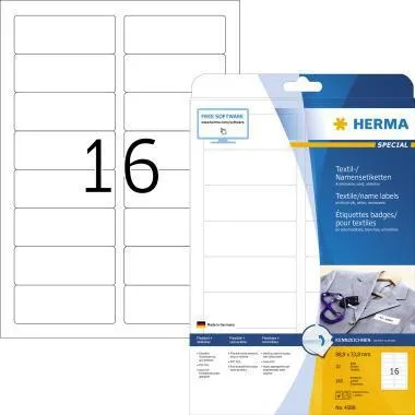 HERMA Namensetikett Acetatseide 4588 88,9x33,8 ws 160 St./Pack