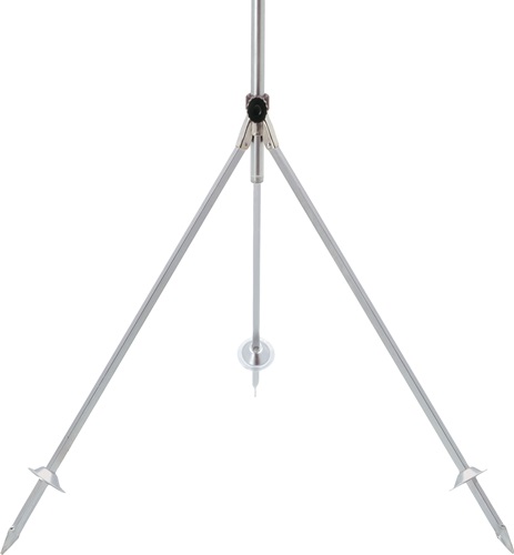 Dreibeinstativ 2xG1Zoll AG STA verz.m.Standspitzen GEKA