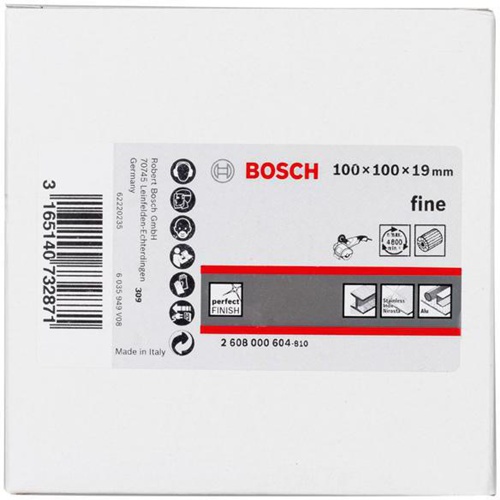 Bosch Lamellenschleifwalze DxL 100x100mm feine Körnung m.Vlies Spannschaft 19mm 