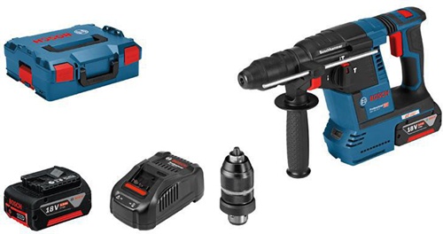 Bosch Akku-Bohrhammer GBH 18V-26F Sp.18V Schlagenergie 2,6J SDS-Plus m.2 Akkus 
