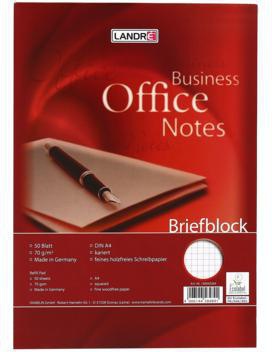 Briefblock A4 WORK 100050264 50Bl kariert