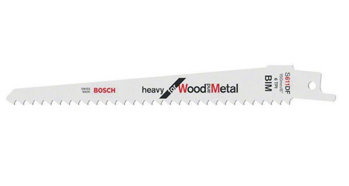 Bosch Säbelsägeblatt S 611 DF L.150mm B.19mm TPI 6 4,3mm 5 St./Karte