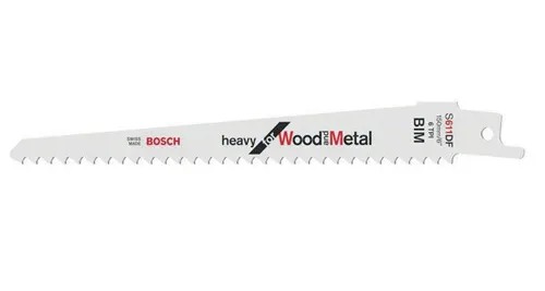 Bosch Säbelsägeblatt S 611 DF L.150mm B.19mm TPI 6 4,3mm 5 St./Karte
