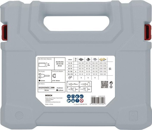 Bosch Lochsägen-Set PRO Multi Material 10tlg. D.22-64mm Arbeits-L.44mm 