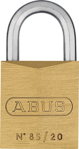 Zylindervorhangschloss 85/20 Schlosskörper-B.21mm MS versch.-schl.ABUS