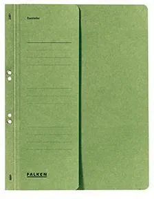 Falken Ösenhefter 80000490 DIN A4 kaufm. Heftung 250g Karton grün