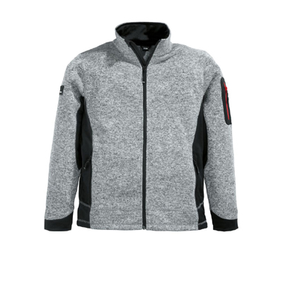 FHB Strick-Fleecejacke CHRISTOPH grau/schwarz (79595 )
