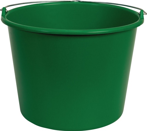 Baueimer GRIPLINE L 12l grün Ku.