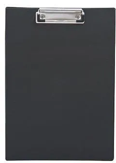 Klemmbrett DIN A4 Polystyrol schwarz