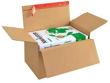 ColomPac Versandkarton CP141.101 DIN A5+ 22,9x5-11,5x16,4cm braun