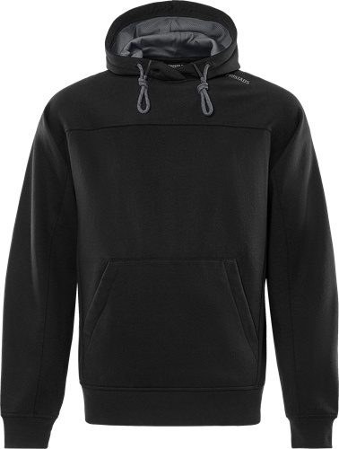 FRISTADS Sweatshirt 7551 GSM Gr.XL Schwarz/Grau